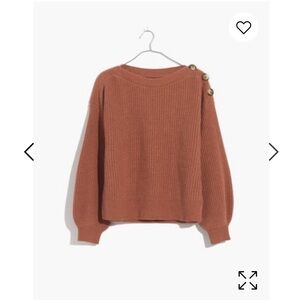 Madewell Boatneck Button-Shoulder
Sweater